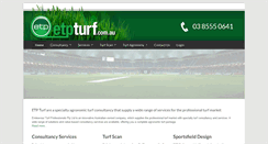 Desktop Screenshot of etpturf.com.au