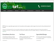 Tablet Screenshot of etpturf.com.au